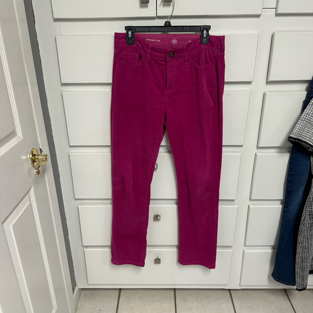 St. John's Bay Fuchsia Corduroy Pants